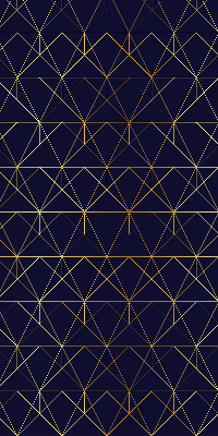 Fabric roller blind Yellow lines connected into triangles