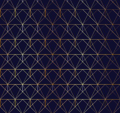 Fabric roller blind Yellow lines connected into triangles