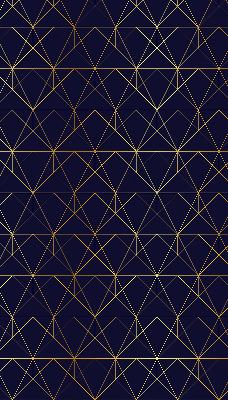 Fabric roller blind Yellow lines connected into triangles