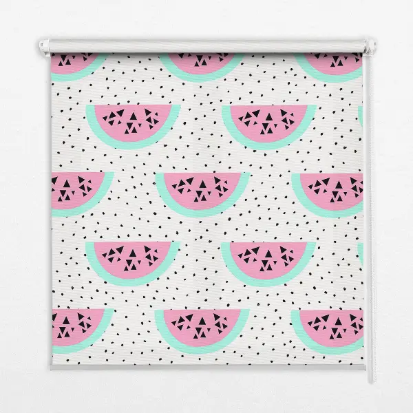 Roller blind modern watermelon design