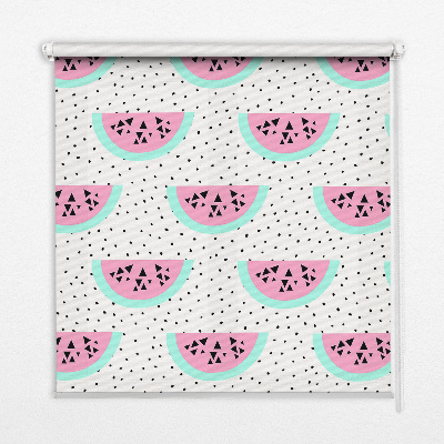 Roller blind modern watermelon design
