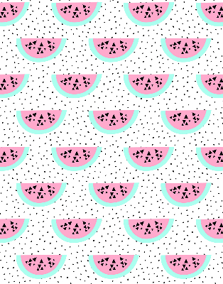 Roller blind modern watermelon design