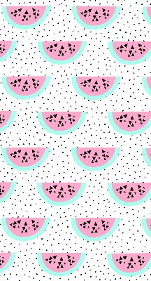 Roller blind modern watermelon design