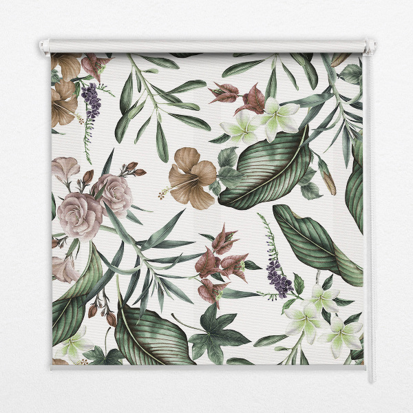 Modern roller blind Exotic nature