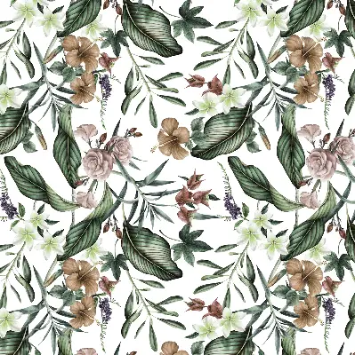 Modern roller blind exotic nature design