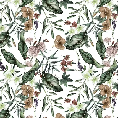 Modern roller blind exotic nature design