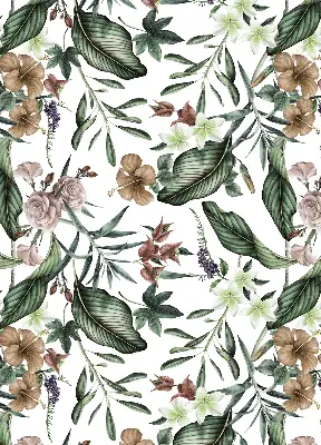Modern roller blind exotic nature design