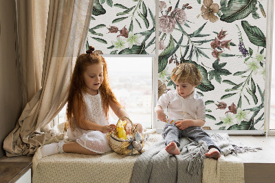 Modern roller blind exotic nature design