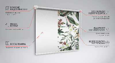 Modern roller blind Exotic nature