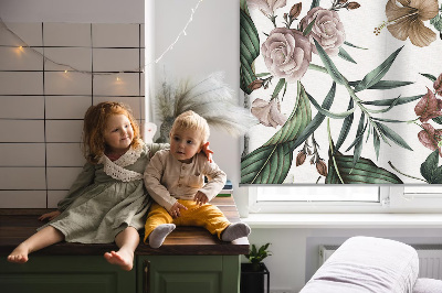 Modern roller blind Exotic nature