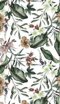 Modern roller blind exotic nature design