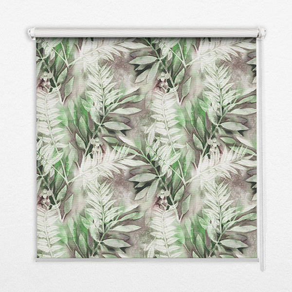 Roller blind for large window Shiny leaves