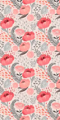 Modern roller blind Poppy design