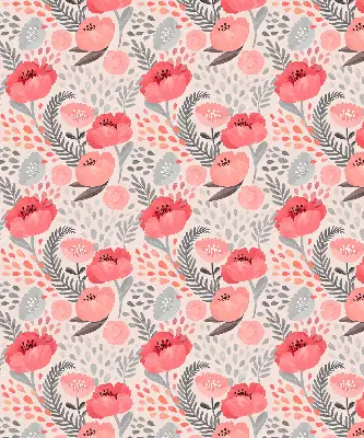 Modern roller blind Poppy design
