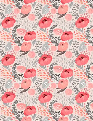 Modern roller blind Poppy design