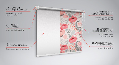 Modern roller blind Poppy