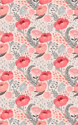Modern roller blind Poppy design