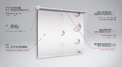 Modern roller blind Gray planets