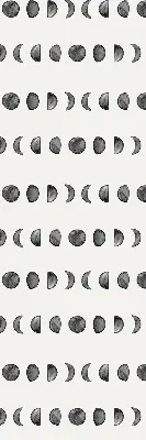 Moon phases roller blind for large windows