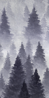 Fabric roller blind Misty forest