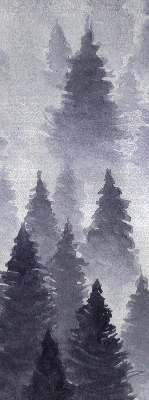 Fabric roller blind Misty forest
