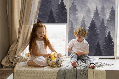 Fabric roller blind Misty forest