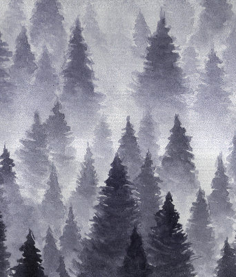 Fabric roller blind Misty forest