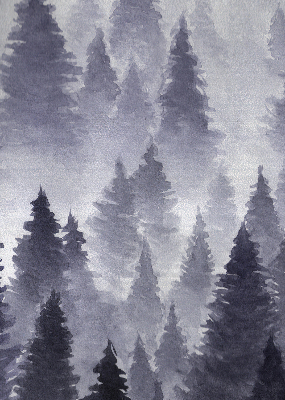 Fabric roller blind Misty forest
