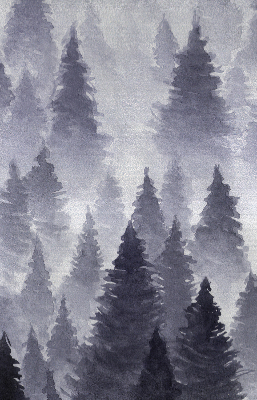 Fabric roller blind Misty forest