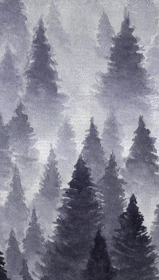 Fabric roller blind Misty forest