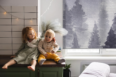 Fabric roller blind Misty forest