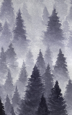 Fabric roller blind Misty forest