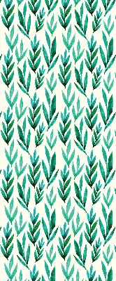 Modern roller blind with a plant theme