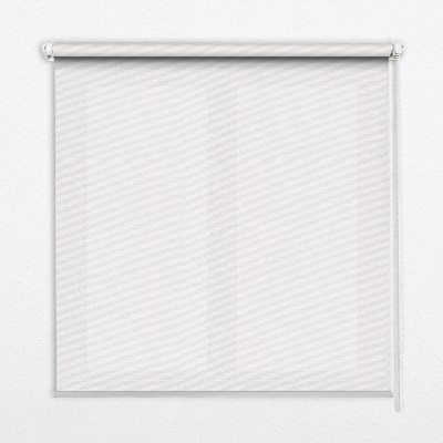 Roller blind for large window in white