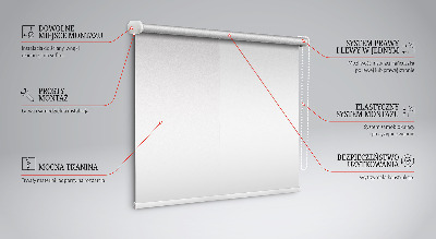 Roller blind for large window White