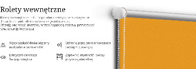 Fabric roller blind Dark orange