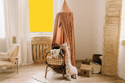 Roller blind for large window Bright orange
