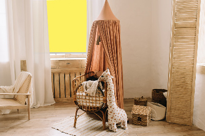 Modern roller blind in yellow