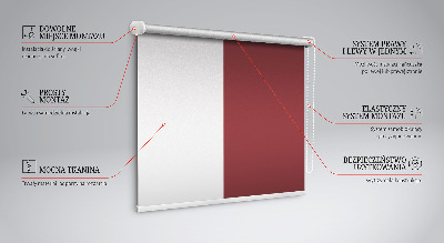 Roller blind for large window Claret