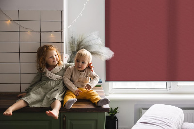 Roller blind for large window Claret
