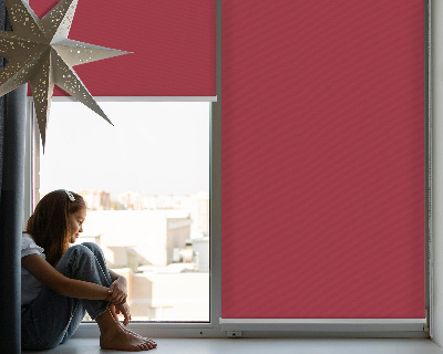 Fabric roller blind Dark red