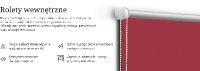 Fabric roller blind Dark red