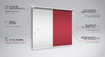 Fabric roller blind Dark red