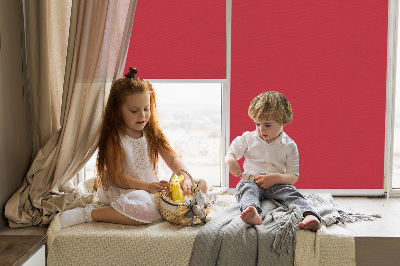 Modern roller blind Red