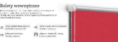 Modern roller blind Red