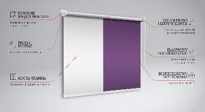 Fabric roller blind in purple