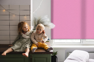 Modern roller blind in pink