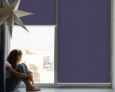 Roller blind for large window Dark purple