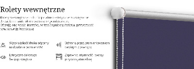 Roller blind for large window Dark purple