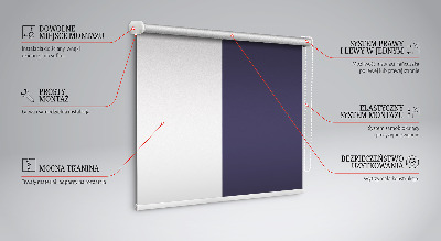 Roller blind for large window Dark purple